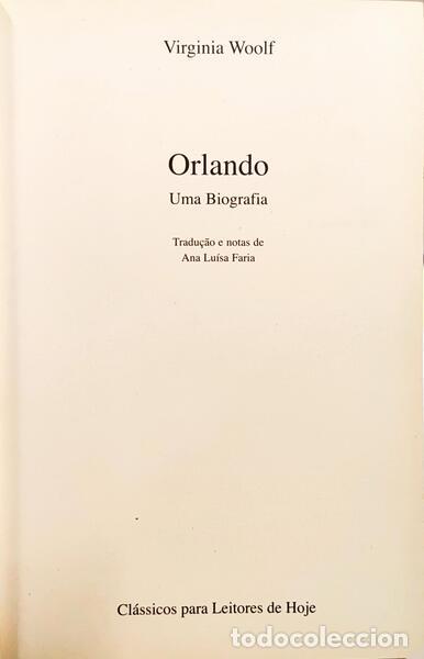 Libros: WOOLF. (Virginia) - ORLANDO: UMA BIOGRAFIA. - Foto 2