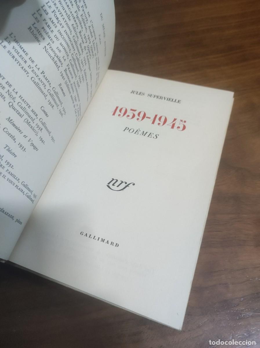 Livres: 1939-1945 Po&egrave;mes Jules Supervielle Gallimard (nrf)