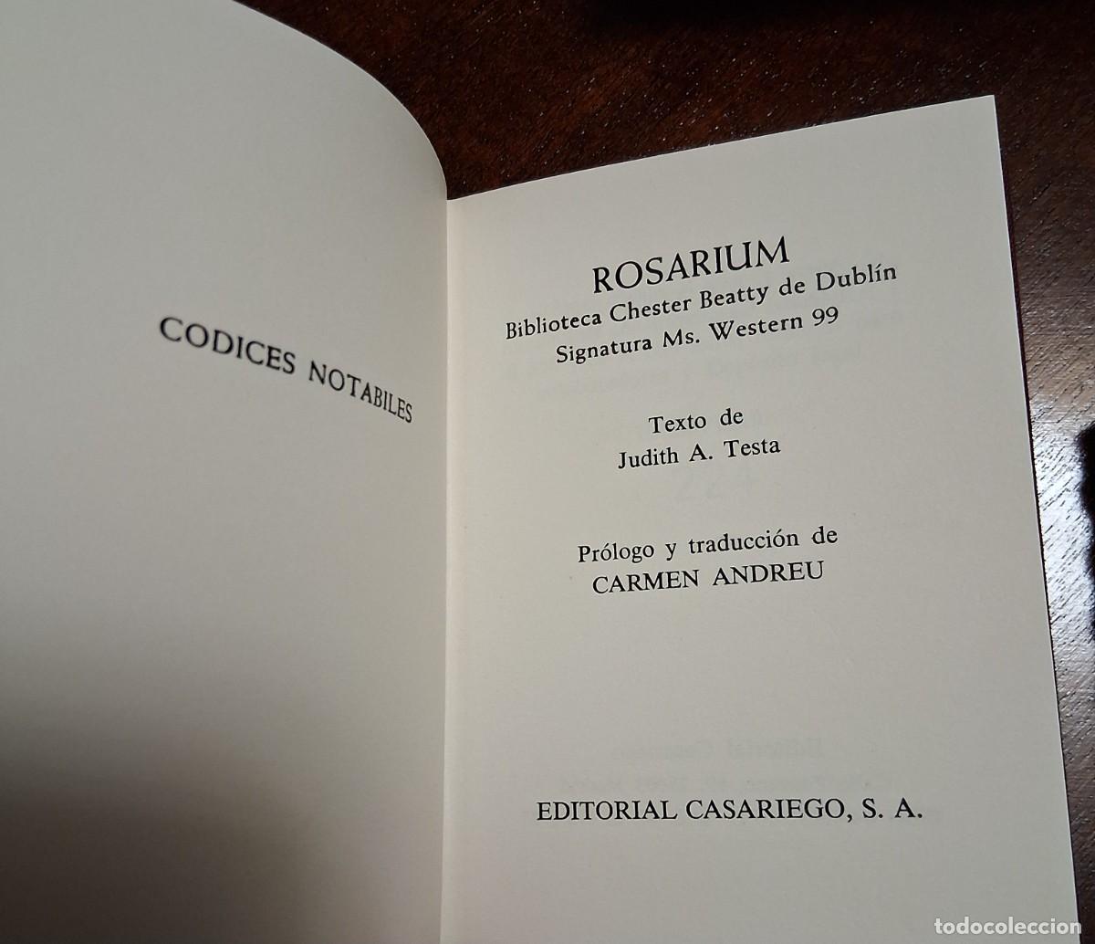 Libros: Rosarium - Facs&iacute;mil Edit. Casariego - Foto 4