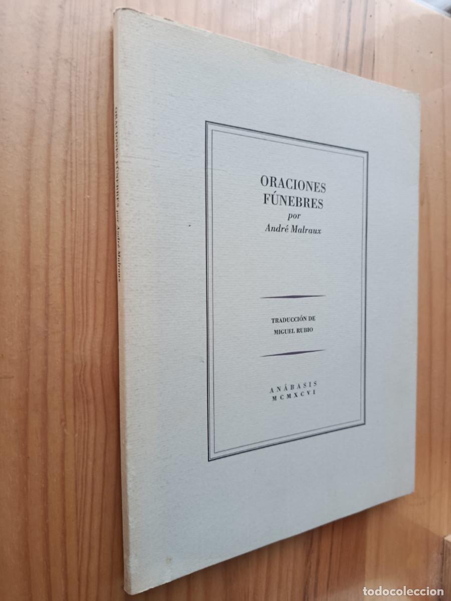Libros: ORACIONES F&Uacute;NEBRES - ANDR&Eacute; MALRAUX