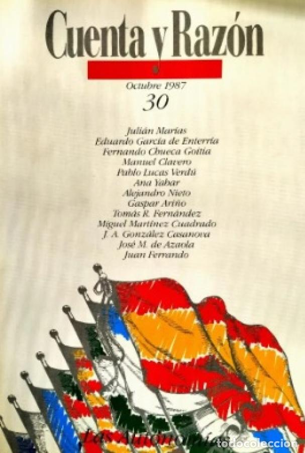 Libros: CUENTA Y RAZ&Oacute;N. N&Uacute;MERO 30. ABRIL 1987. LAS AUTONOM&Iacute;AS. - - Foto 1