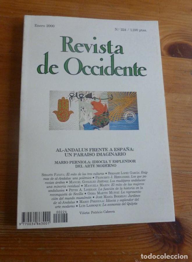Libros: REVISTA DE OCCIDENTE.ENERO 2000 N&ordm; 224 AL ANDALUS FRENTE A ESPA&Ntilde;A. UN PARAISO IMAGINARIO. 170 pp -