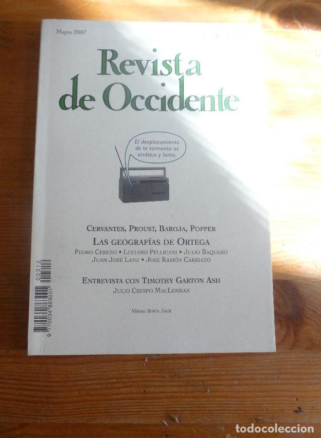 Libros: REVISTA DE OCCIDENTE. MAYO 2007. N&ordm; 312 CERVANTES, PROUST, BAROJA, POPPER. 155 PAG -