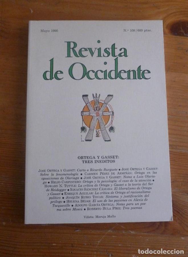 Libros: REVISTA DE OCCIDENTE. MAYO 1990. ORTEGA Y GASSET. TRES INEDITOS. -