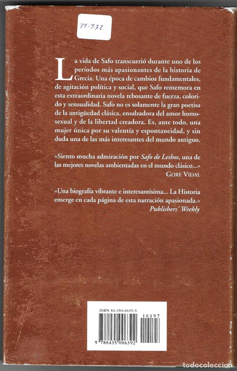 Libros: Libro. Safo de Lesbos. Peter Green. ref. 27-732 - Foto 2