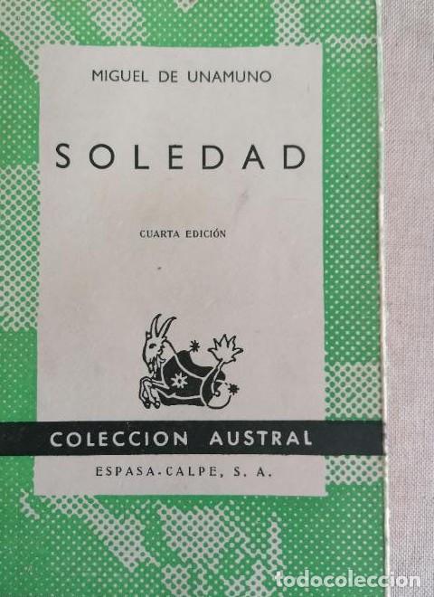 Libros: soledad. unamuno. austral - - Foto 1