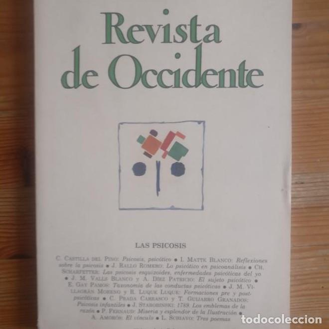 Libros: REVISTA DE OCCIDENTE . PSICOSIS n&ordm; 88 1988 - - Foto 1
