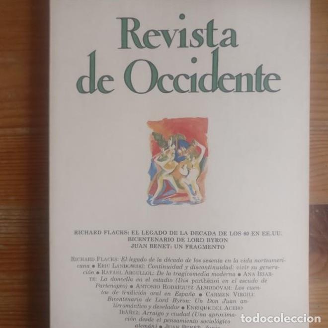 Libros: REVISTA DE OCCIDENTE. RICHARD FLACKS. N&ordm; 91 1988 - - Foto 1