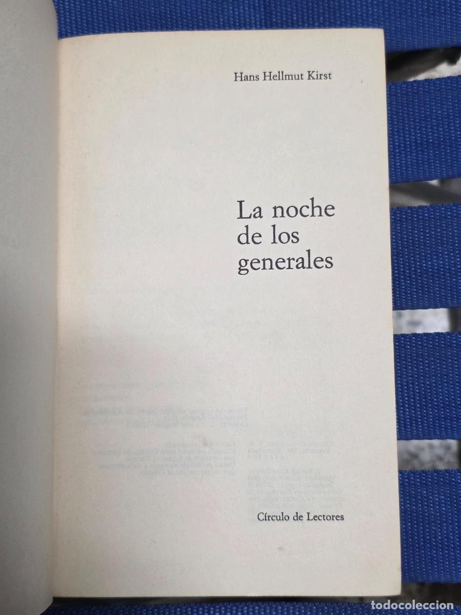 Libros: SUBASTA DE LIBROS SALIDA 1&euro; - La Noche De Los Generales - Foto 2
