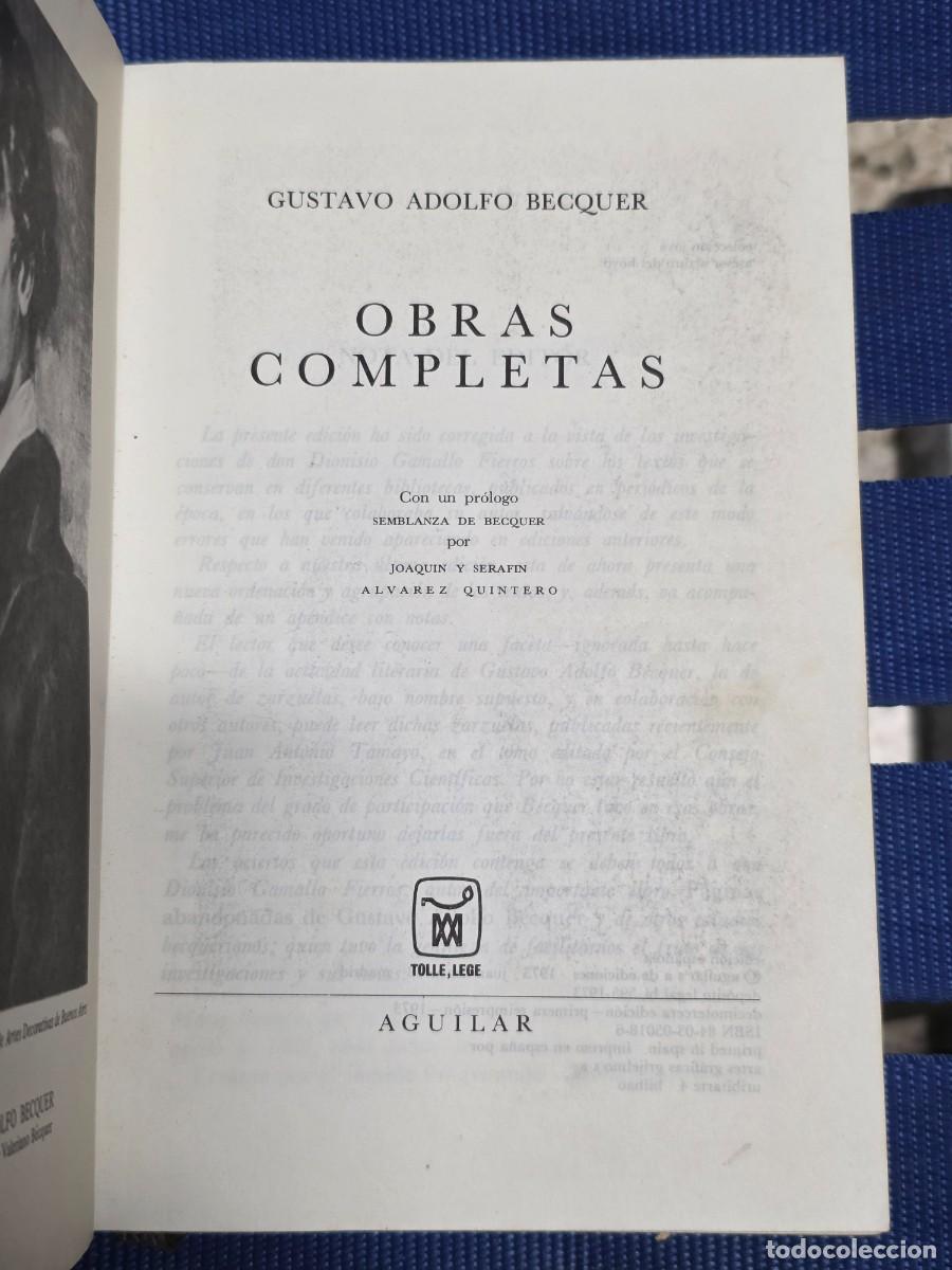 Libros: Becquer Obras Completas - Foto 2