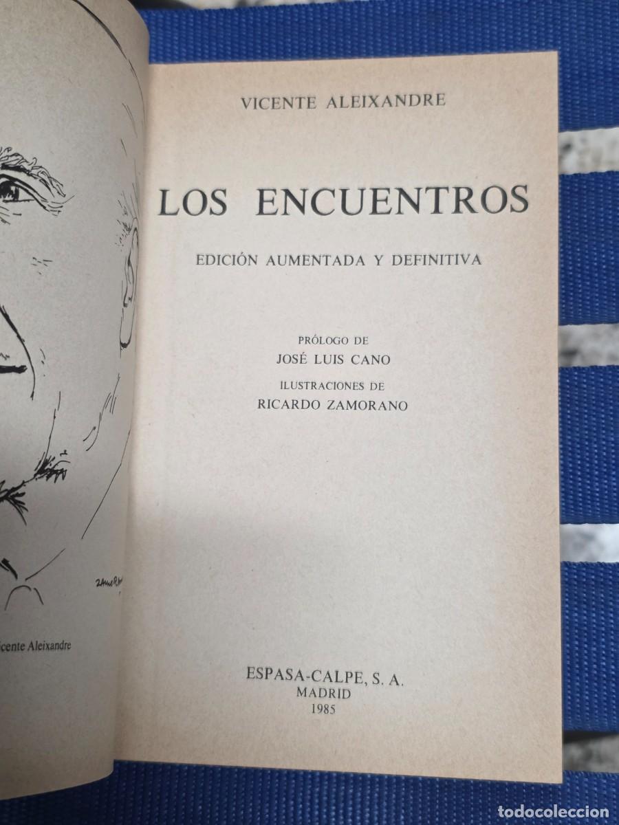 Libros: - Los Encuentros, Vicente Aleixandre - Foto 2