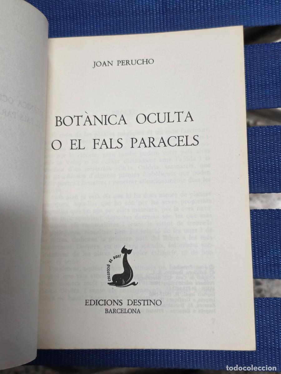 Libros: - Bot&aacute;nica Oculta, Joan Perucho - Foto 2