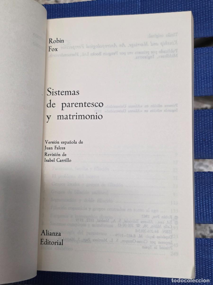 Libros: Sistemas De Parentesco Y Matrimonio - Foto 2