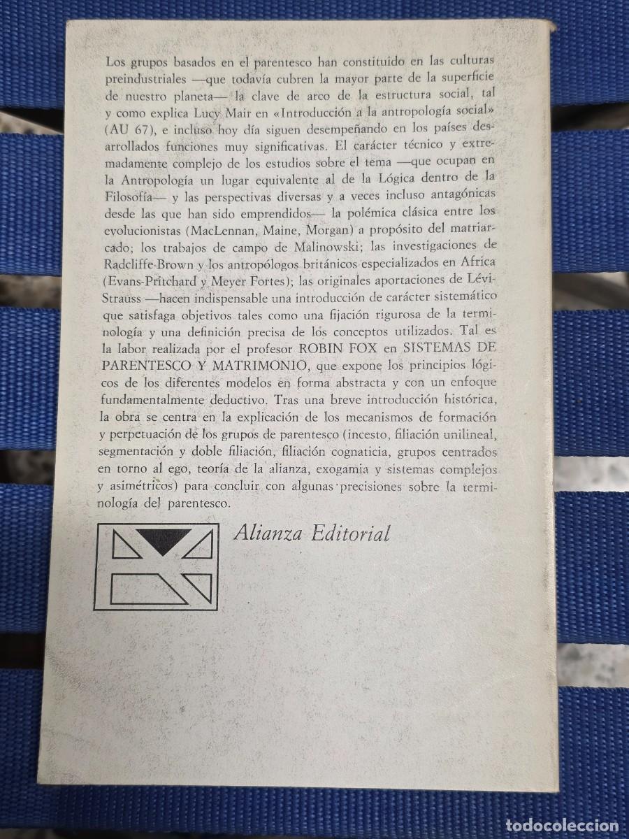 Libros: Sistemas De Parentesco Y Matrimonio - Foto 3