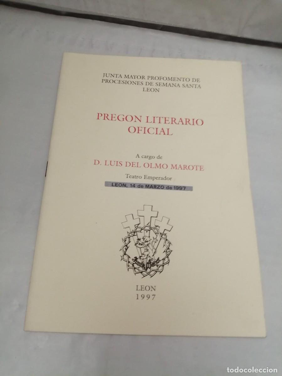 Livres: Junta Mayor Profomento de Procesiones de Semana Santa Le&oacute;n: PREG&Oacute;N LITERARIO OFICIAL (1997)