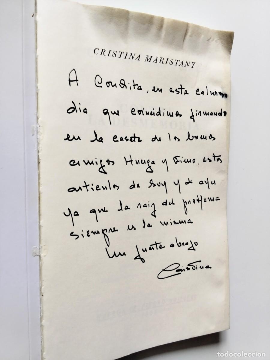 Libros: Cristina Maristany - Contra la desmemoria - Foto 2
