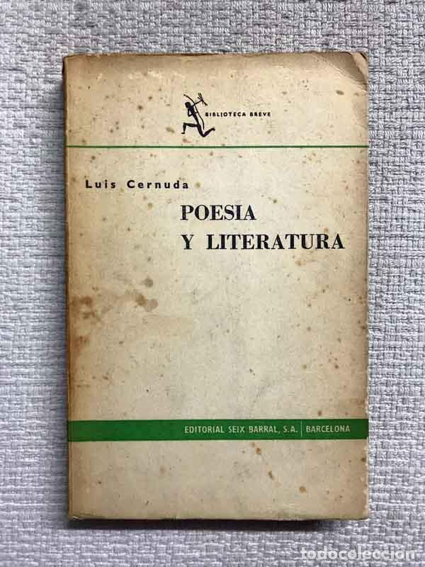 Libros: Poes&iacute;a y literatura - Lu&iacute;s Cernuda - Foto 1