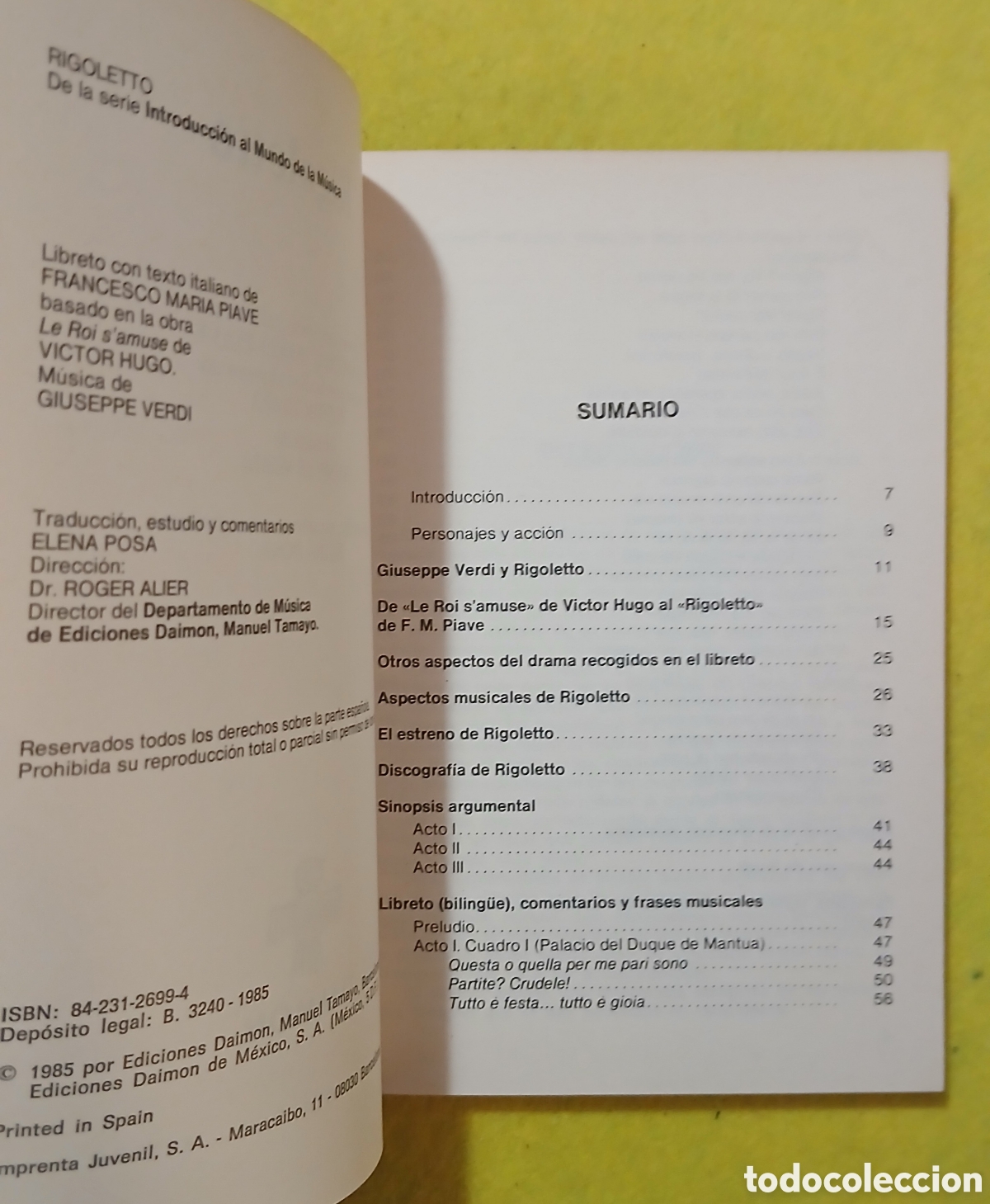 Libros: Rigoletto, Giuseppe Verdi - Foto 2