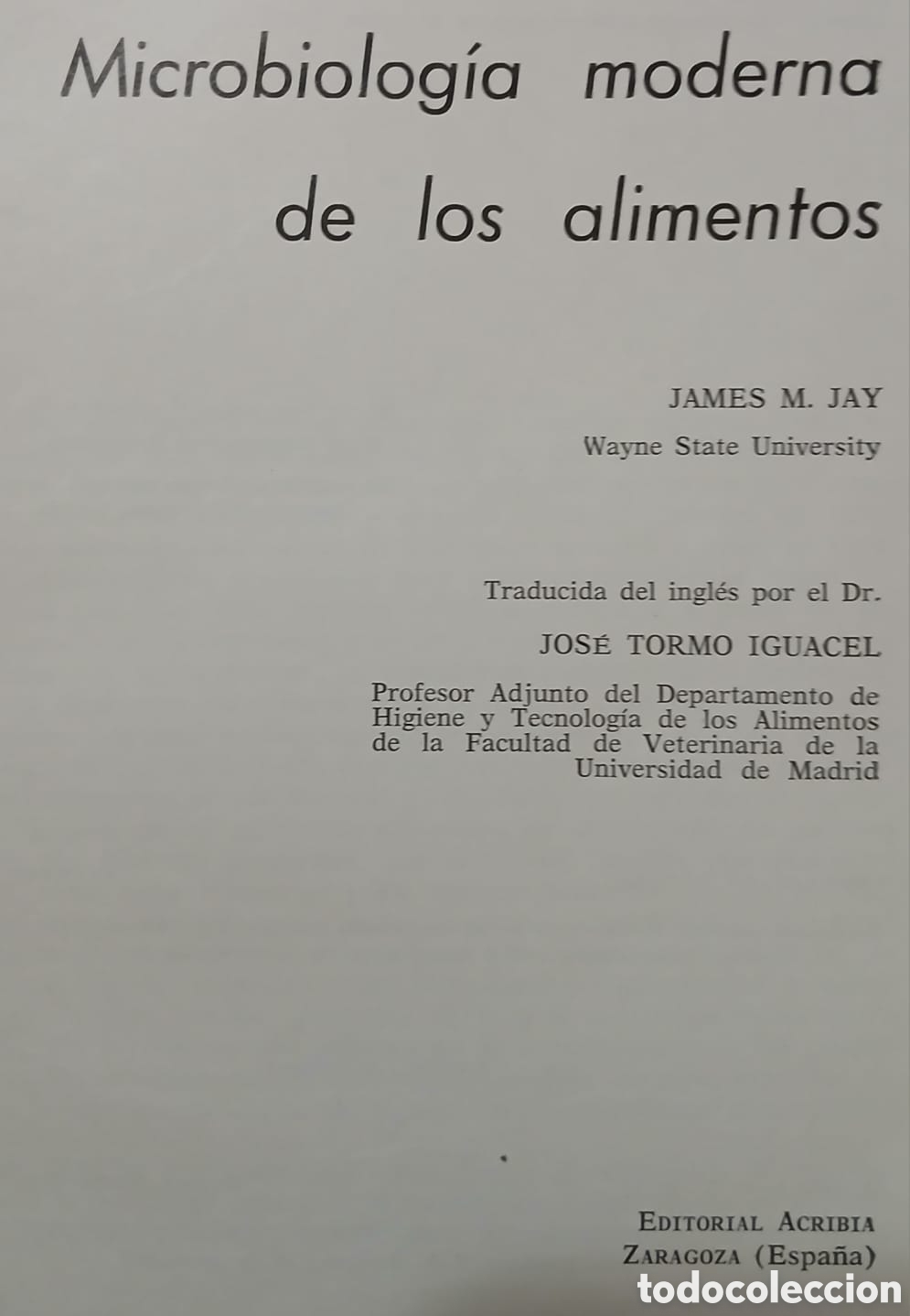 Libros: microbiologia moderna de los alimentos - Foto 4