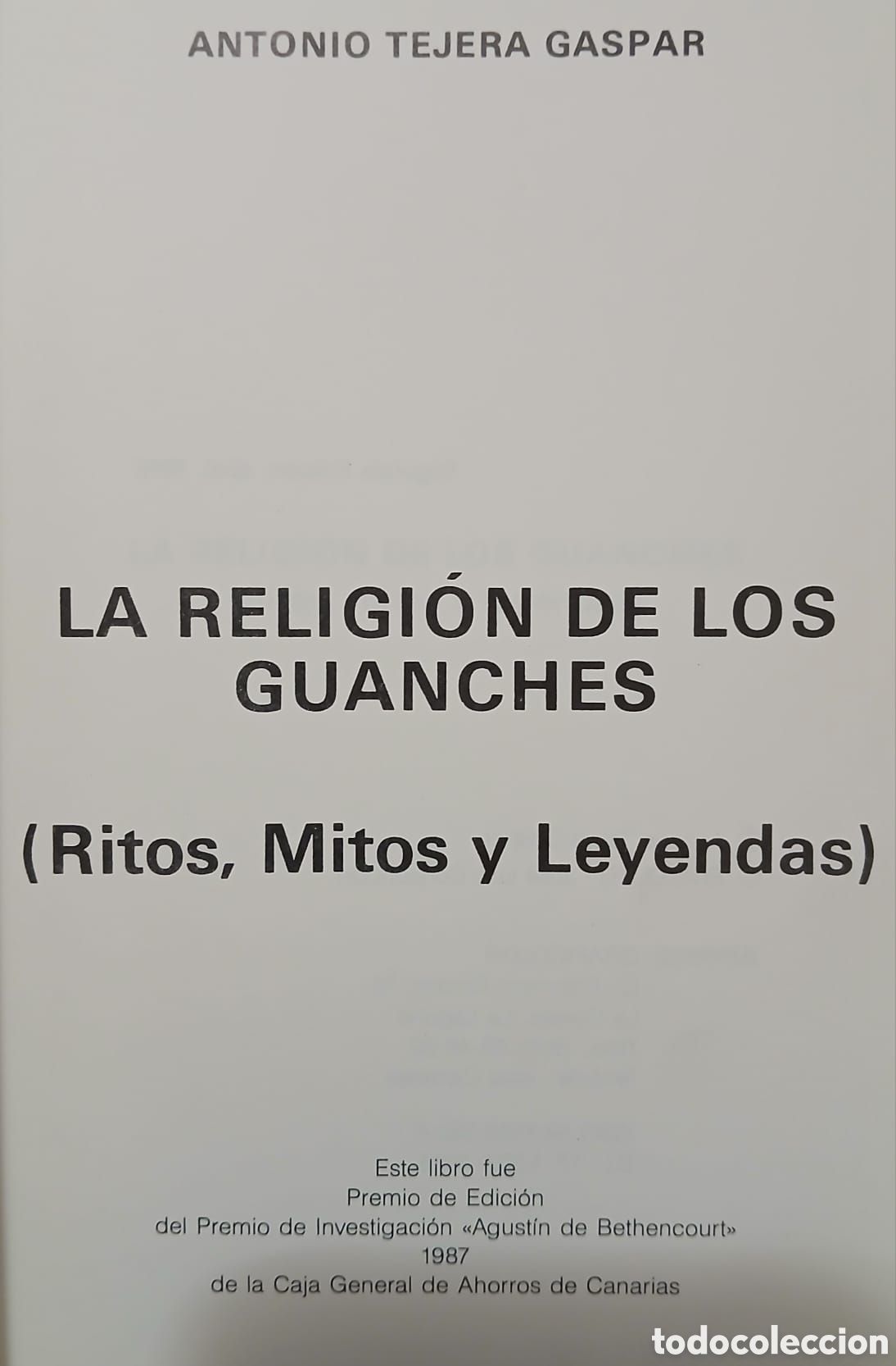 Libros: La religi&oacute;n de los guanches - Foto 2