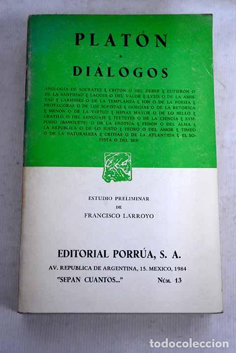 Libros: Di&aacute;logos: Plat&oacute;n: Porr&uacute;a..- Plat&oacute;n