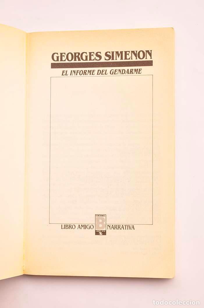 Libros: El informe del gendarme - SIMENON, Georges - Foto 2
