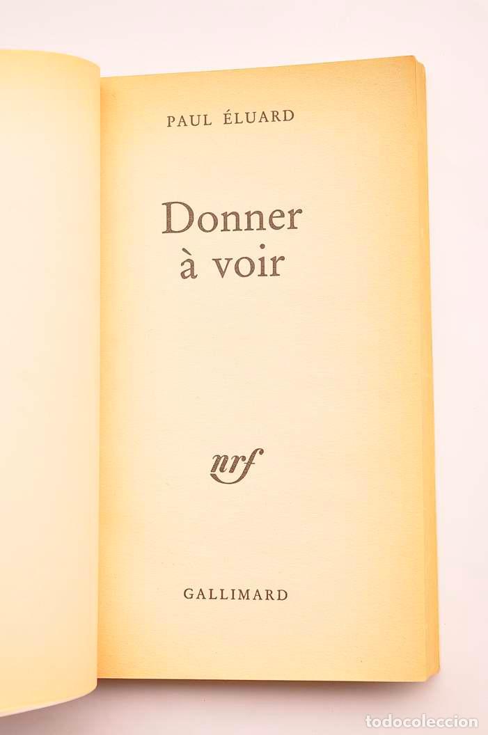 Libros: Donner &agrave; voir - &Eacute;LOUARD, Paul - Foto 2