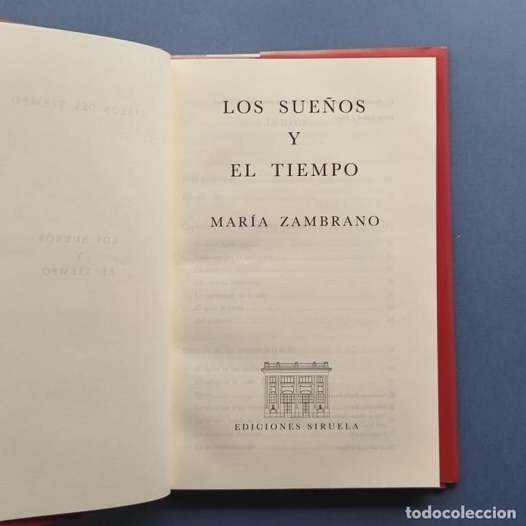 Libros: Los Sue&ntilde;os y el Tiempo. - Zambrano, Mar&iacute;a. - Foto 3