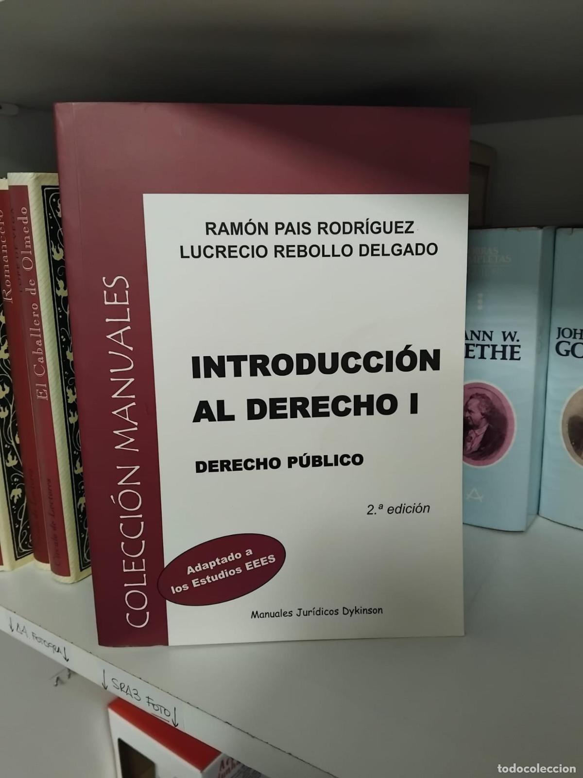 Libros: Introducci&oacute;n al Derecho. Derecho p&uacute;blico - Ram&oacute;n Pa&iacute;s Rodr&iacute;guez, Lucrecio Rebollo Delgado