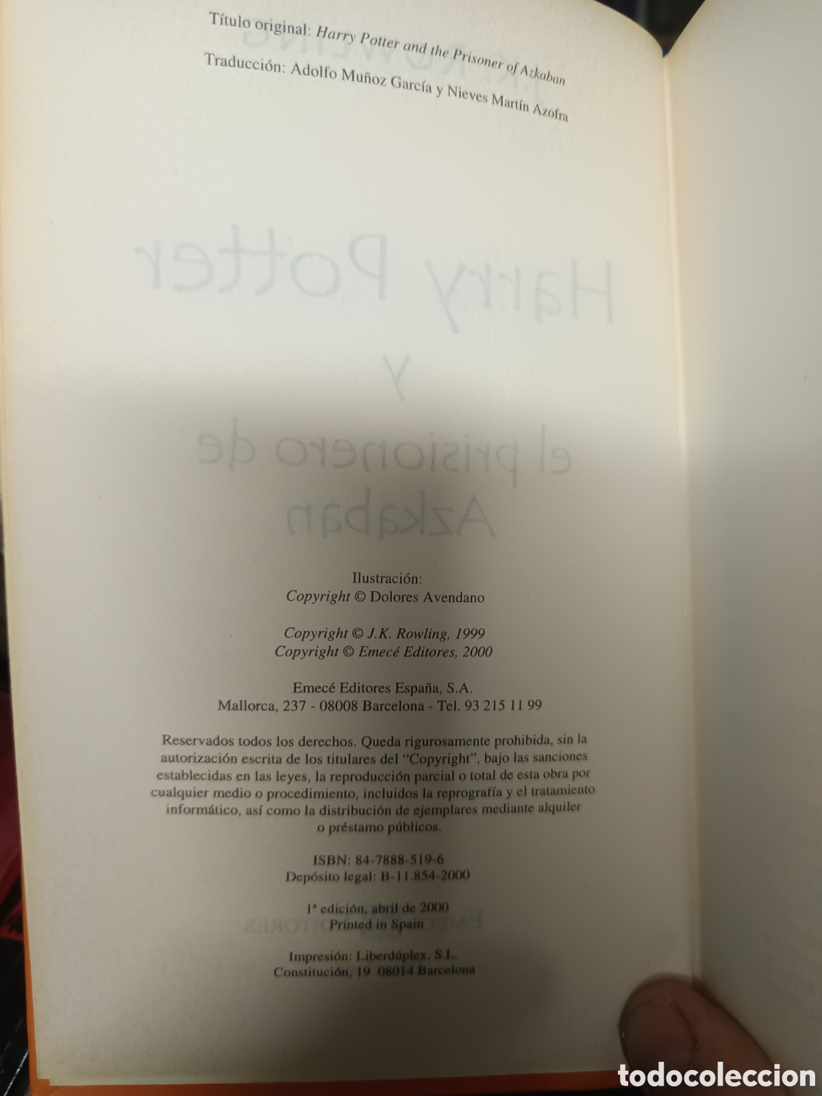 Libros: HARRY POTTER Y EL PRISIONERO DE AZKABAN. - ROWLING, J.K. - Foto 3