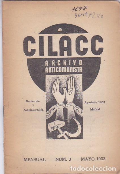 Libros: CILACC ARCHIVO ANTICOMUNISTA. N&Uacute;MERO 3. - ANONIMO. - Foto 1