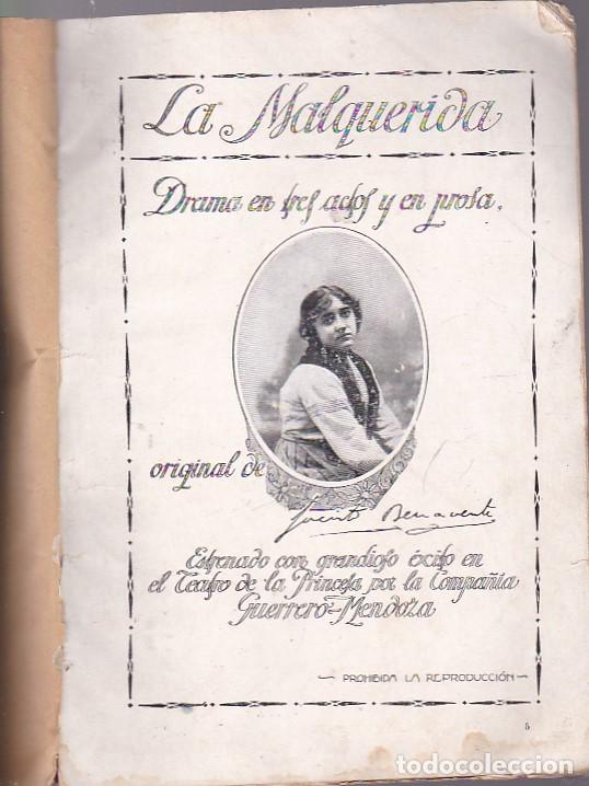 Libros: LA MALQUERIDA. - BENAVENTE, Jacinto. - Foto 1
