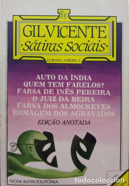Libros: VICENTE. (Gil) - S&Aacute;TIRAS SOCIAIS. [2.&ordf; EDI&Ccedil;&Atilde;O] - Foto 1
