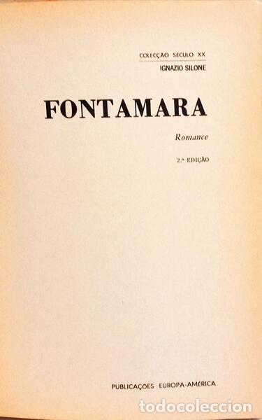 Libros: SILONE. (Ignazio) - FONTAMARA. [2.&ordf; EDI&Ccedil;&Atilde;O] - Foto 2