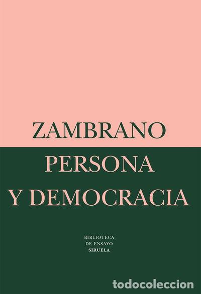 Libros: Persona y democracia- 9788478443147