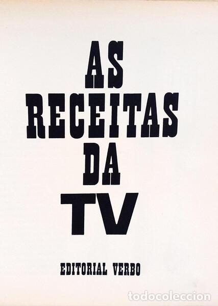 Libros: MODESTO. (Maria de Lourdes) - AS RECEITAS DA TV. - Foto 2