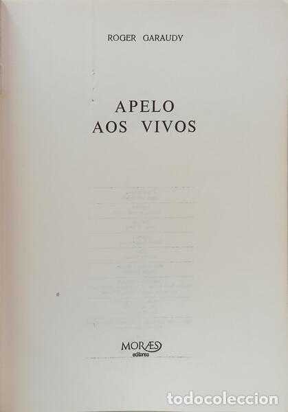 Libros: GARAUDY. (Roger) - APELO AOS VIVOS. [1.&ordf; EDI&Ccedil;&Atilde;O] - Foto 2