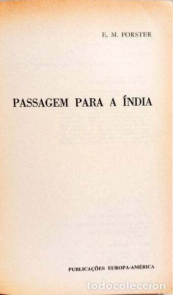 Libros: FORSTER. (E. M.) - PASSAGEM PARA A &Iacute;NDIA. - Foto 2