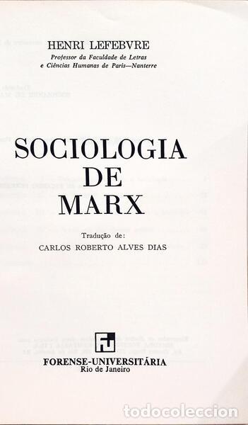 Libros: LEFEBVRE. (Henri) - SOCIOLOGIA DE MARX. - Foto 2
