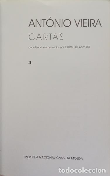 Libros: VIEIRA. (Ant&oacute;nio) - CARTAS. [3 VOLS.] - Foto 2