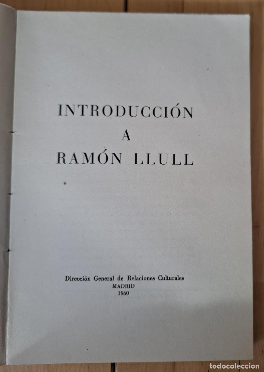 Libros: Miguel Batllori - INTRODUCCI&Oacute;N A RAM&Oacute;N LLULL - Foto 3