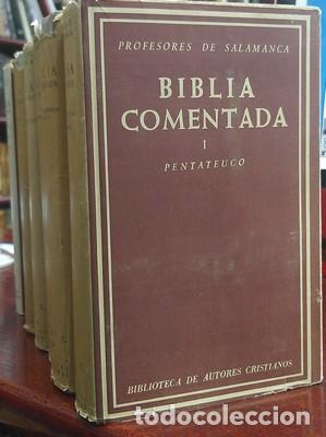 Livros em segunda m&atilde;o: Biblia comentada 8 tomos-Biblioteca de autores cristianos - PROFESORES DE SALAMANCA