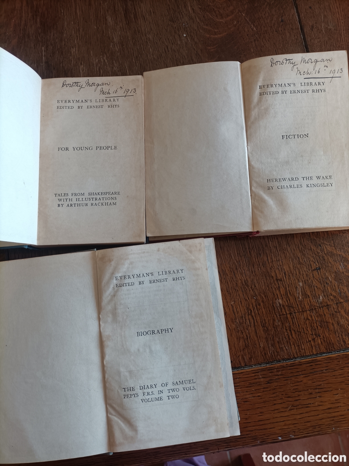Libros: 3 libros en ingles , a&ntilde;o 1913 , colecci&oacute;n Evanerymans Library - Foto 4