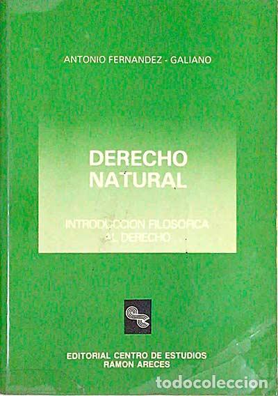 Libros: Derecho Natural. Introducci&oacute;n filos&oacute;fica al derecho - vvaa - Foto 1