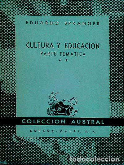 Libros: Cultura y educaci&oacute;n. Parte tem&aacute;tica - Eduardo Spranger - Foto 1