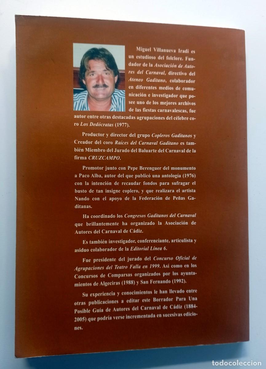 Libros: LIBRO GU&Iacute;A DE AUTORES DEL CARNAVAL DE CADIZ - Foto 3