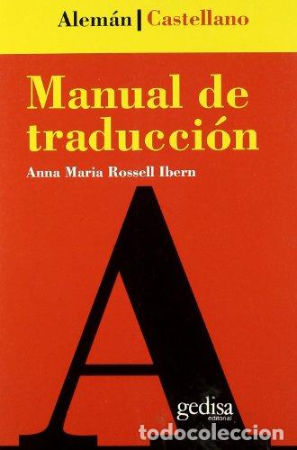 Libros: Manual de traducci&oacute;n - Alem&aacute;n/Castellano. - Foto 1