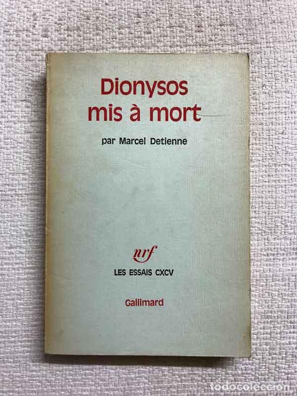 Libros: Dionysos mis &agrave; mort - Marcel Detienne - Foto 1
