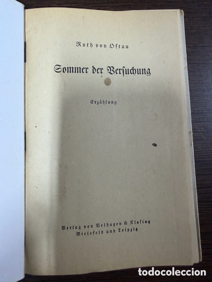 Libros: Libro alem&aacute;n 1942 - Sommer der Versuchung - Foto 2
