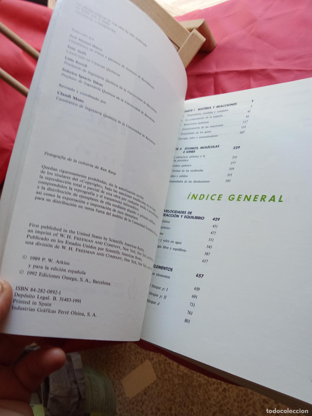 Libros: Qu&iacute;mica general. Atkins Art.1414 - Foto 3